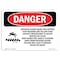 Signmission OSHA Danger Sign, Rotating Auger Inside This Hopper, 10in X 7in Decal, 10" W, 7" H, Landscape OS-DS-D-710-L-2437 - alternate 1